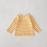 Cute Casual Baby Striped Top Two-piece Set